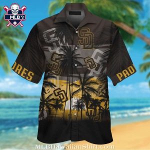 Dusk Till Dawn – San Diego Padres Tropical Sunset Aloha Shirt