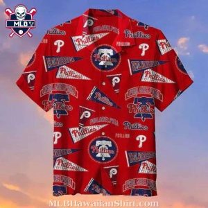 Dynamic Red – Philadelphia Phillies Action-Packed Hawaiian Shirt