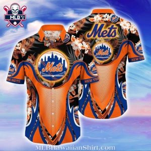 Electric NY Mets Wave Hawaiian Shirt – Vibrant Fan Energy