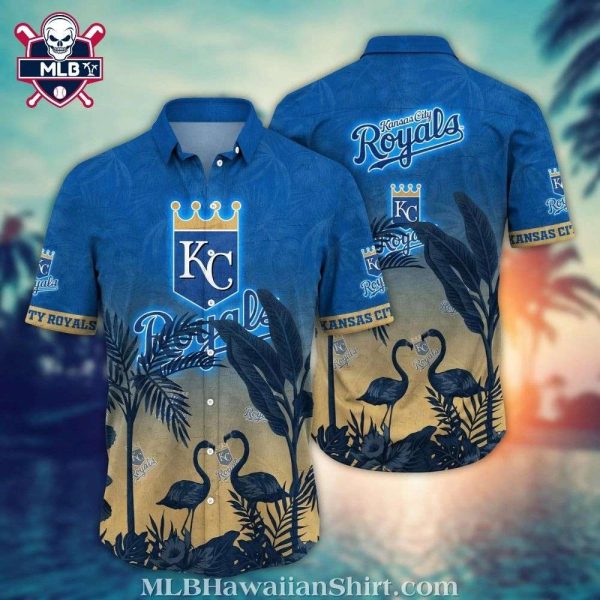 Elegant Flamingo And Palm Kansas City Royals Tropical Shirt