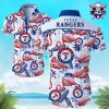 Cerulean Botanical Texas Rangers MLB Hawaiian Shirt