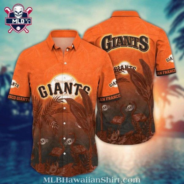 Flamingo Paradise SF Giants Hawaiian Shirt – Tropical Plant Edition