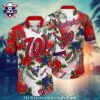 Elegant Flora And Fauna Washington Nationals Hawaiian Shirt – Nationals Tropical Button-Up