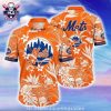 Metropolitan Paisley Orange Mets Enthusiast Hawaiian Shirt