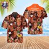 Giants Baseball Club Classic Hawaiian Shirt – Black And Orange Diamond