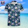 Oakland A’s Geometric Gold And Green Tropical Shirt