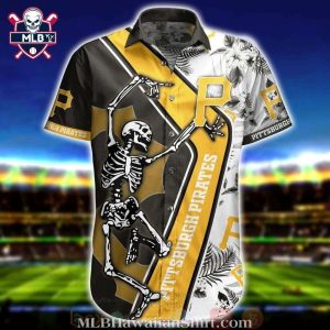 Funny Skeleton Pittsburgh Pirates Baseball Hawaiian Shirt