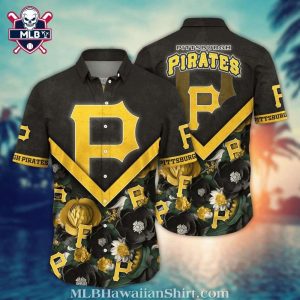 Golden Bloom Pittsburgh Pirates MLB Hawaiian Shirt