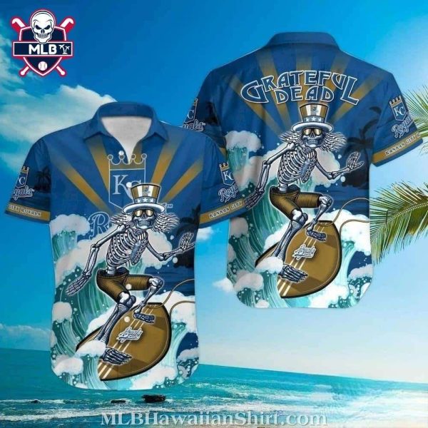 Grateful Dead Kansas City Royals Rock-n-Roll Hawaiian Shirt