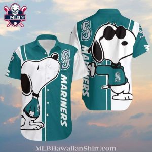 Hawaiian Seattle Mariners Shirt With Cute Snoopy Graphics