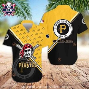 Heritage Patchwork Pittsburgh Pirates Fan Hawaiian Shirt