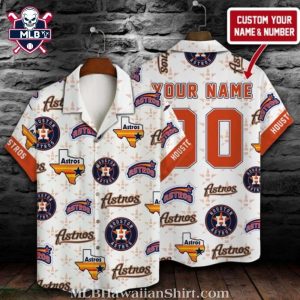 Houston Astros Customizable Player Jersey Hawaiian Shirt