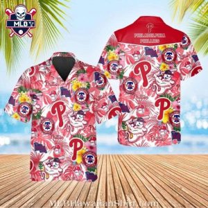 Island Getaway – Philadelphia Phillies Summer Floral Hawaiian Shirt