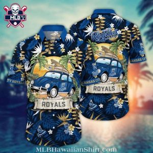 Kansas City Royals Classic Car Beachside Hawaiian Shirt