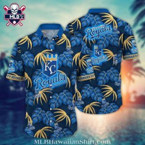 Kansas City Royals Palm Nightfall Tropical Hawaiian Shirt