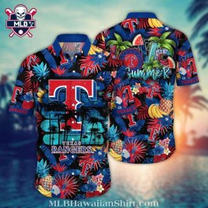 Love Summer – Texas Rangers Tropical Paradise Hawaiian Shirt