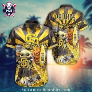 MLB San Diego Padres Hawaiian Shirt – Baby Yoda’s Tiki Paradise