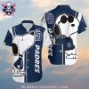 Colorado Rockies Hawaiian Shirt With Snoopy Surfing Graphic