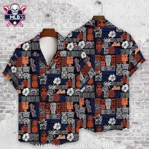 Metropolitan Paisley Orange Mets Enthusiast Hawaiian Shirt