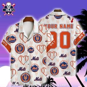 Mets Custom Pride Jersey-Style Hawaiian Shirt – Personalized Fan Edition
