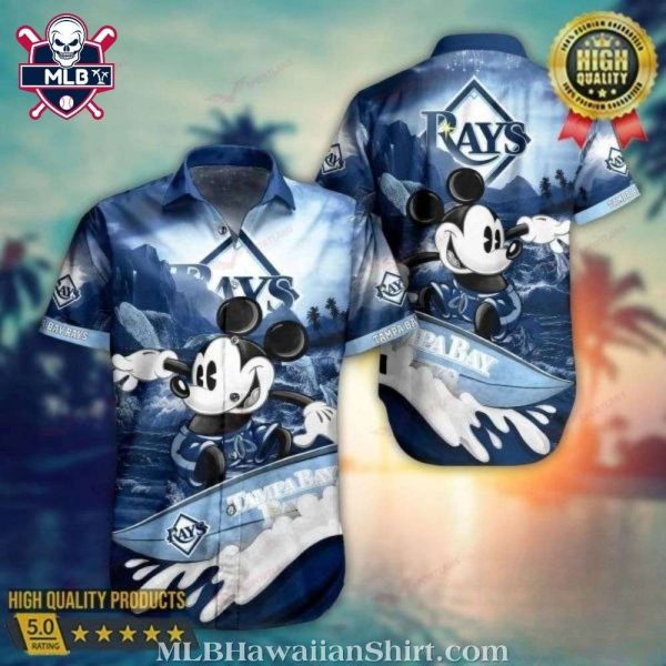 Mickey Surfing Graphic Hawaiian Tampa Bay Rays Shirt