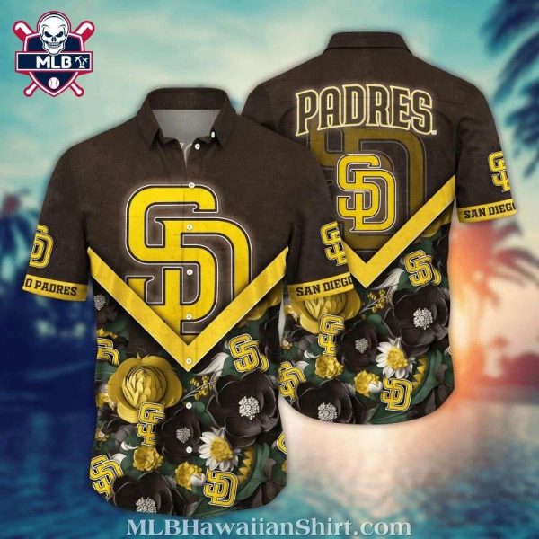 Midnight Floral Pitch – San Diego Padres Dark Bloom Aloha Shirt