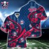 Minnesota Twins Baseball And Tropical Leaves Hawaiian Shirt