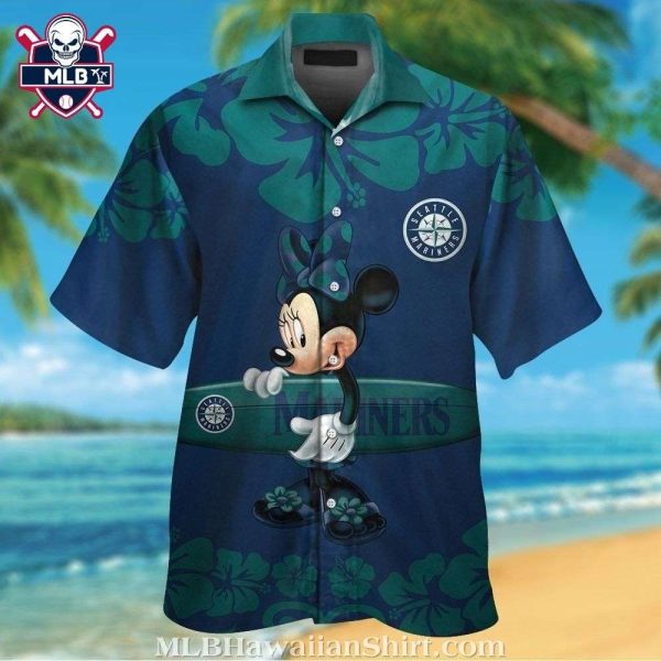 Minnie Mouse Surfboard Seattle Mariners Hawaiian Shirt