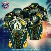 Oakland A’s Lush Palm Hawaiian Shirt