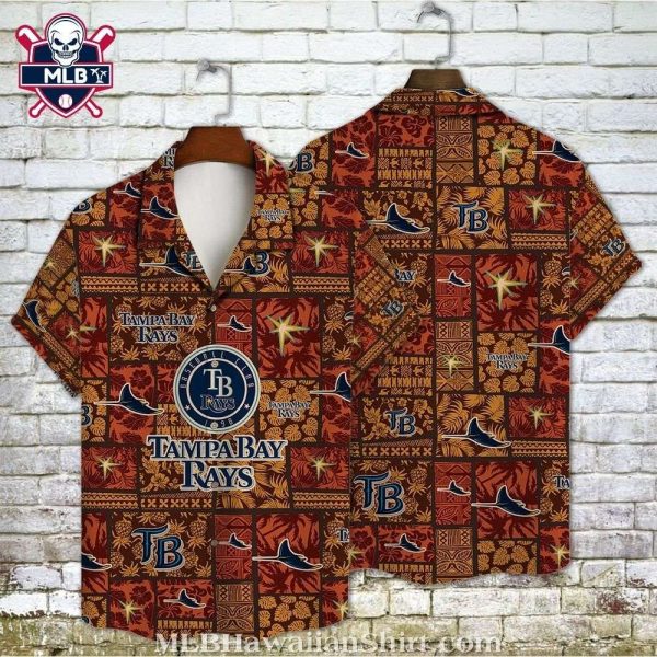 Tampa Bay Rays Autumn Tiki Hawaiian Shirt