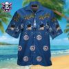 Toronto Blue Jays Blue And Black Tropical Hawaiian Shirt