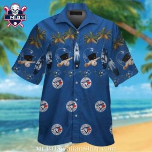 Toronto Blue Jays Beach Gear Blue Hawaiian Shirt