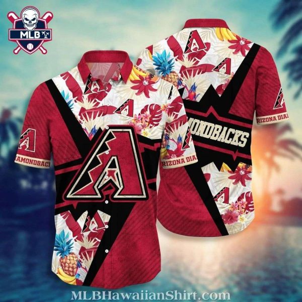 Arizona Diamondbacks Exotic Floral Explosion MLB Hawaiian Shirt