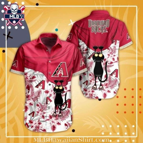 Arizona Diamondbacks Feline Fan MLB Tropical Hawaiian Shirt