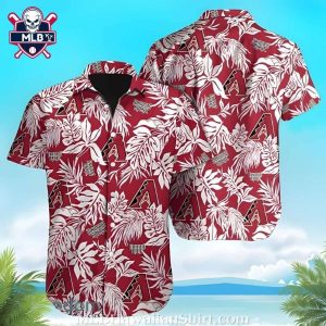 Arizona Diamondbacks MLB Leafy Tropics Aloha Shirt