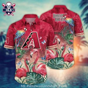 Arizona Diamondbacks Parrot Paradise MLB Hawaiian Shirt