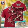 Volcanic Eruption Red And Tropical Palm St. Louis Cardinals Hawaiian Shirt