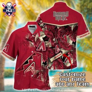 Arizona Diamondbacks Personalized Name MLB Aloha Shirt