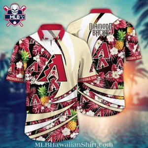 Arizona Diamondbacks Pineapple Party MLB Hawaiian Shirt