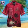 Arizona Diamondbacks MLB Surf’s Up Aloha Shirt – Red Wave Pattern