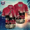 Arizona Diamondbacks Red Circuit MLB Hawaiian Shirt