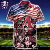 Diamondbacks Floral Diagonal Stripe MLB Aloha Shirt