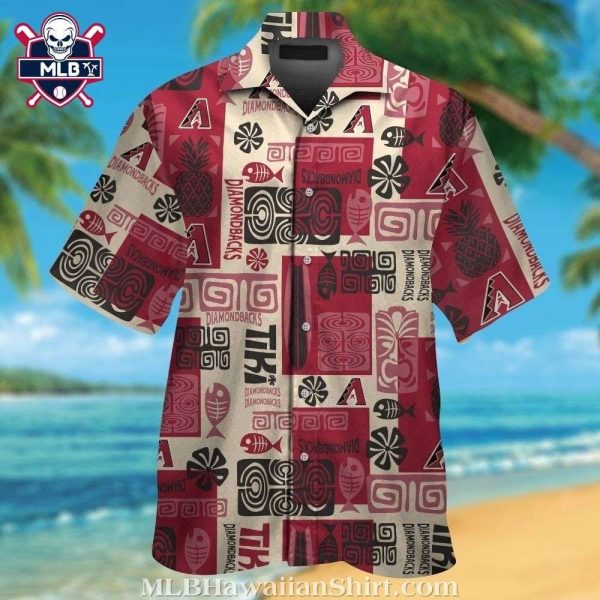 Arizona Diamondbacks Tribal MLB Pattern Hawaiian Shirt