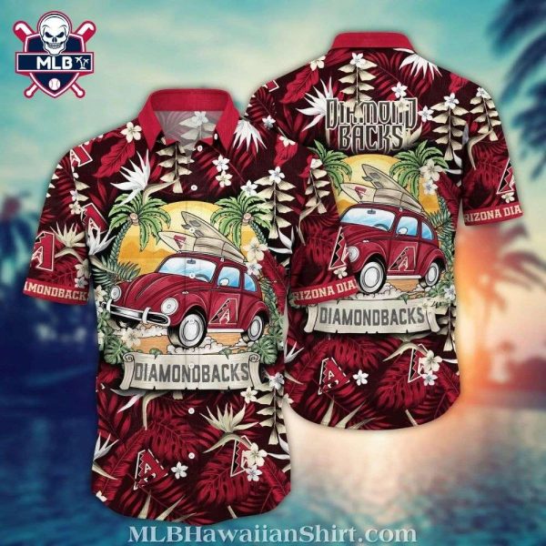 Arizona Diamondbacks Vintage Car And Palm MLB Hawaiian Shirt