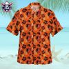 Baltimore Orioles Light Pink Floral And Palm Hawaiian Shirt