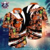 Baltimore Orioles Lush Tropical Floral Hawaiian Shirt