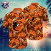 Baltimore Orioles Orange Bloom Hawaiian Shirt