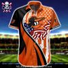 Baltimore Orioles Striped Geometric Performance Hawaiian Shirt