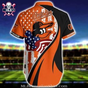 Baltimore Orioles Patriotic Eagle Graphic Hawaiian Shirt 2