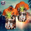 Baltimore Orioles Red Hibiscus And Palm Hawaiian Shirt